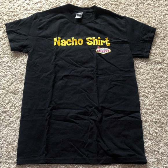 Gildan Tops - Black Nacho Shirt Funny Graphic Tshirt